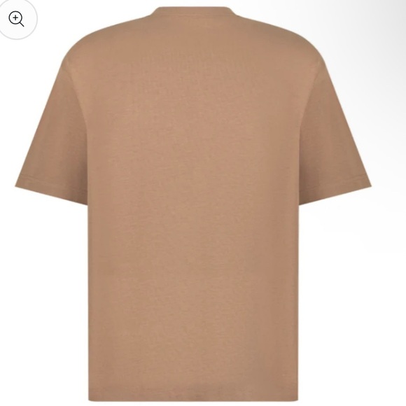 NWT Active After Coffee Crew T-Shirt Tan Unisex Size Small 100% Cotton oversized - Picture 3 of 12